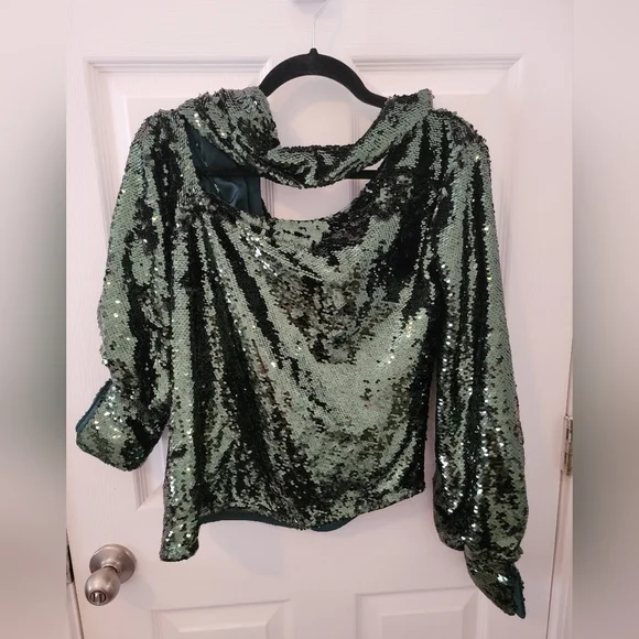 Simkhai Womens Green Alice One-Shoulder Top NWT - Picture 10 of 12